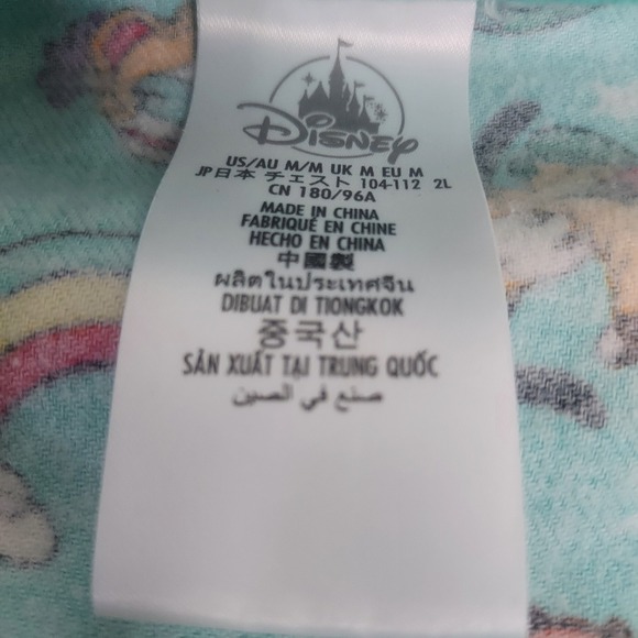 Disney Pajama Top Characters Print Sleepwear Loungewear M - Picture 4 of 6